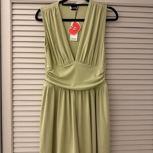 Cider Olive Green Sleeveless Romper